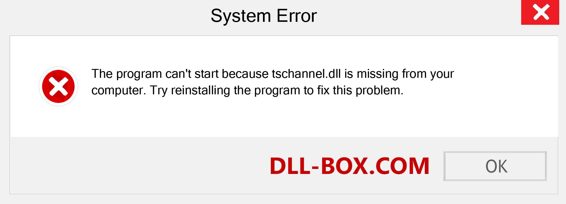  tschannel.dll file is missing?. Download for Windows 7, 8, 10 - Fix  tschannel dll Missing Error on Windows, photos, images